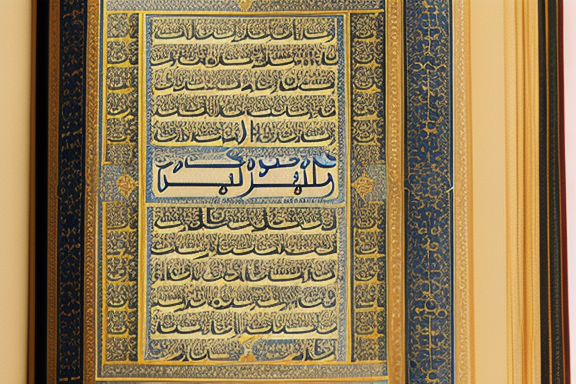 A illuminated copy of the Quran