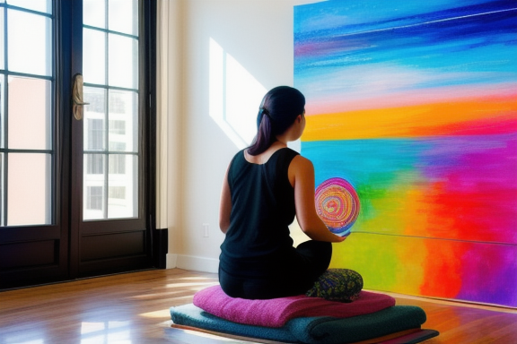 Person engrossed in creating a meditative art piece